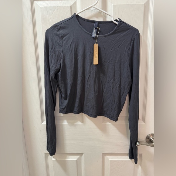 Skims Soft Lounge Long Sleeve  Crop Top Size L - Picture 3 of 6